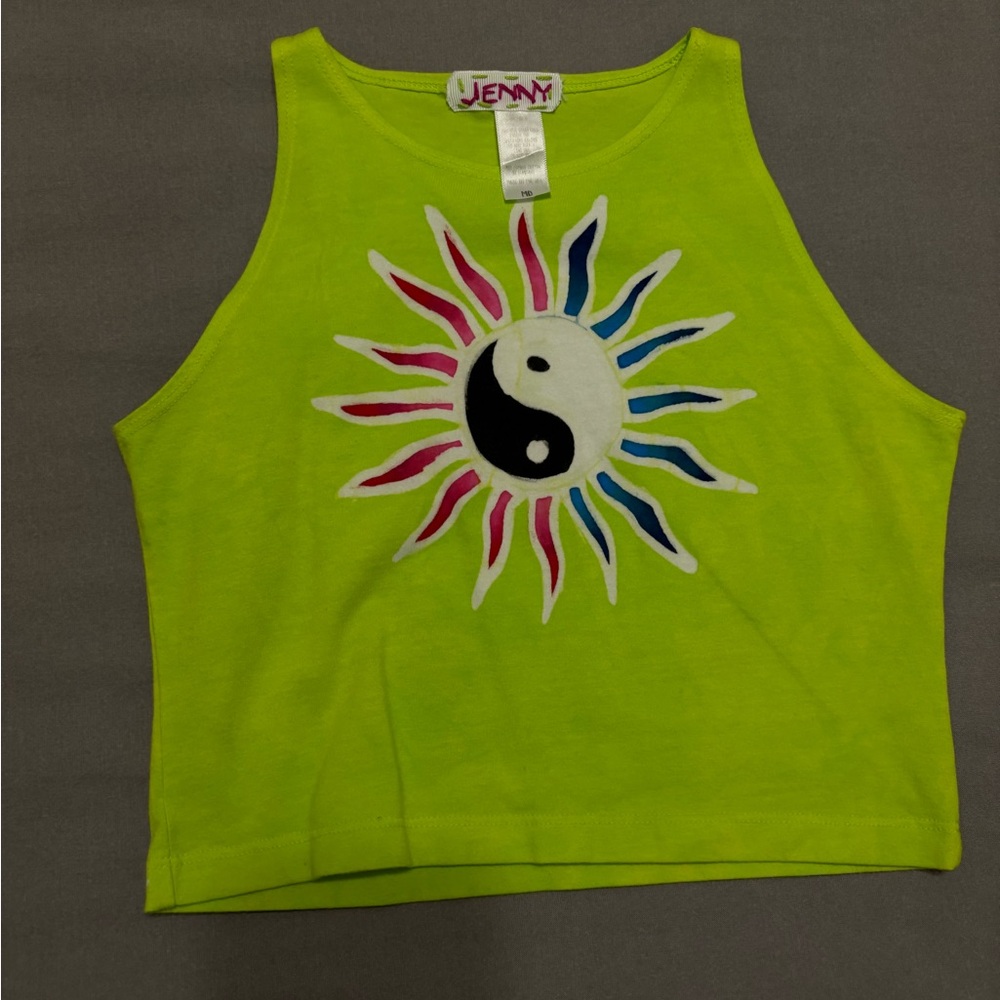 handmade hand painted crop top